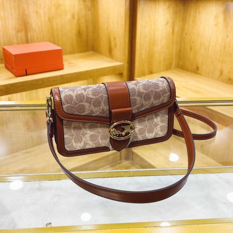 Designer High-End Feel for Women 2025 New Fashion Color-Block Stylish Small Square Elegant Shoulder Crossbody Light Luxury Women's Bag