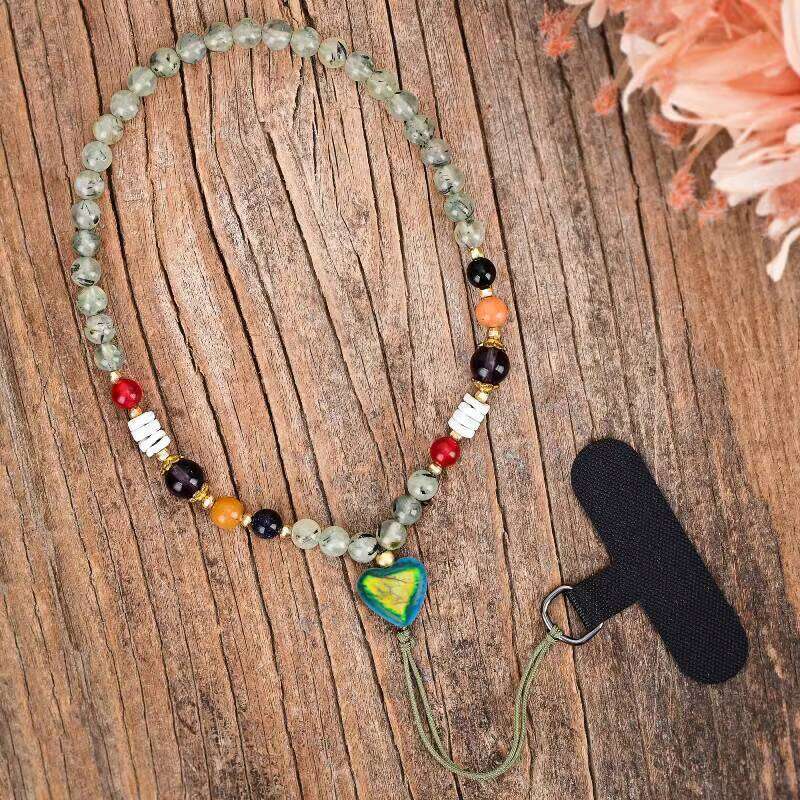 New Hot Selling Aidi Stone Lanyard Colorful Mobile Phone Chain Accessories