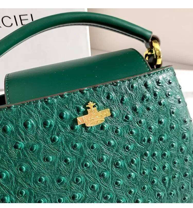 Fashion Dots High Quality Bucket Textured Women Handbag Large Capacity Casual Lady Purse Shoulder Messenger Bag