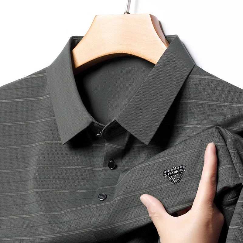 Mens Badge Casual Fashion Short Sleeved Polo Shirt Summer Comfortable Top Y250707 Y250707