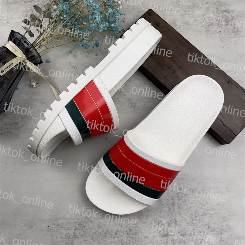 Designer Sandals Slides Slipper Men Luxury Bathroom Slippers Summer Flip Flops Womens Fashion Striped Beach Sandal pantoufle Size 35-48