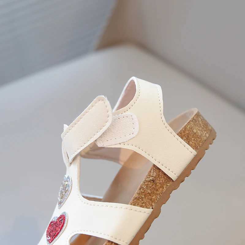 Boys Girls Cork Sandals Kids Casual Summer Shoes Child Slides Sandals Kids Toddler Closed-Toed Hollow-Out Beach Shoes Black Beige R250707