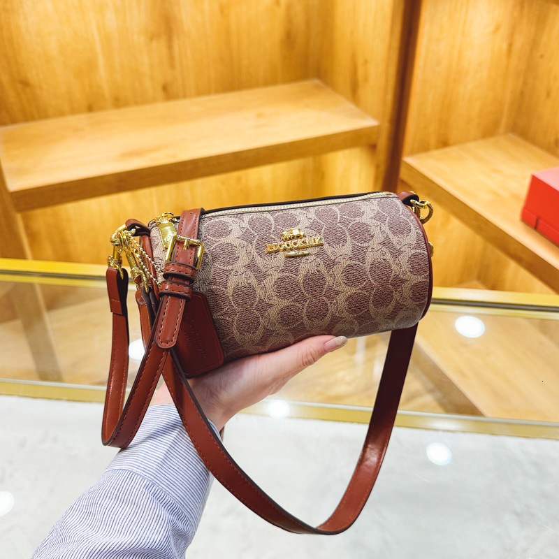 Designer High-End Feel for Women 2025 New Printed Crossbody French Style Shoulder Light Luxury Women's Bag