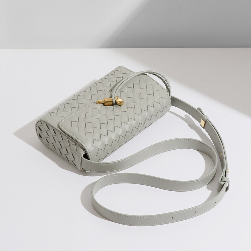 Designer Bags for Women Square Woven Bag Fashion Pu Leather One-shoulder Crossbody Handbag