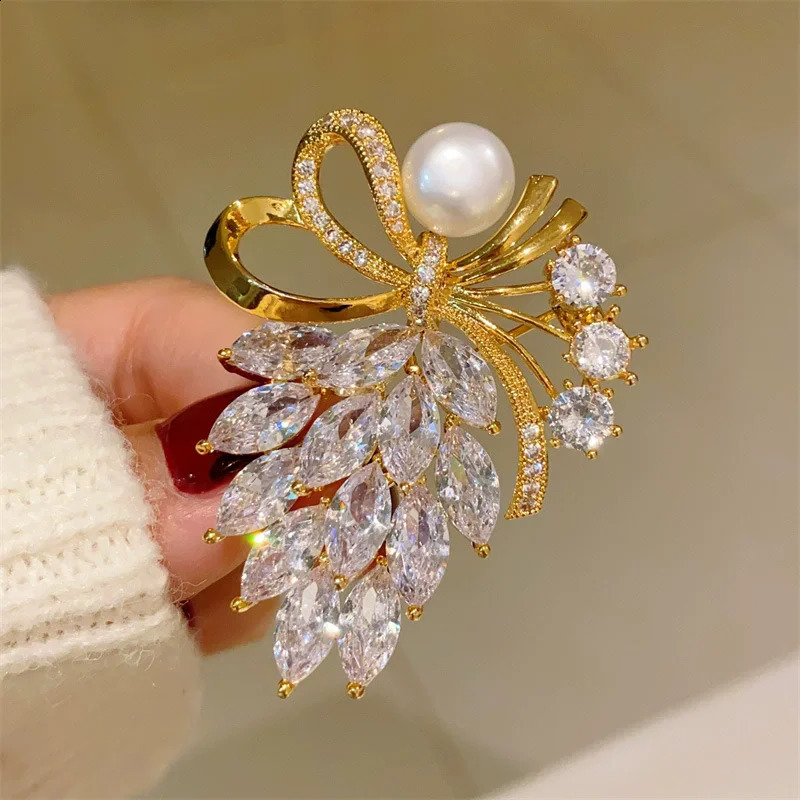 1pc Chic Ribbon Bow Brooch for Men Women Fashion Bowknot Brooches Pins Jewelry Accessories Party Gifts 2025 250625
