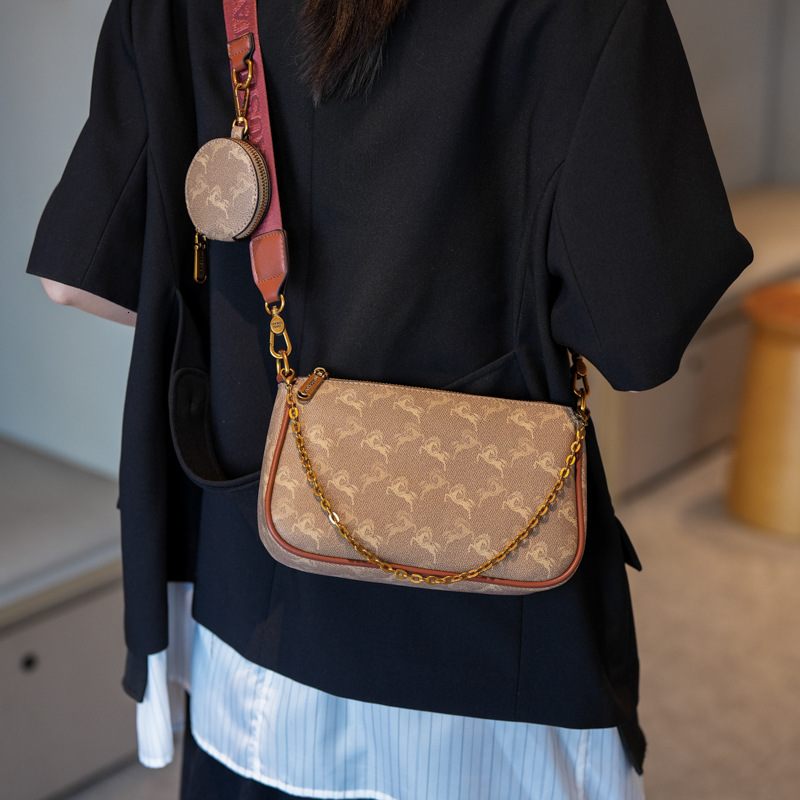 Designer Printed Large Capacity Underarm 2025 New Korean Version Envelope Trendy Shoulder Crossbody Light Luxury Women's Bag