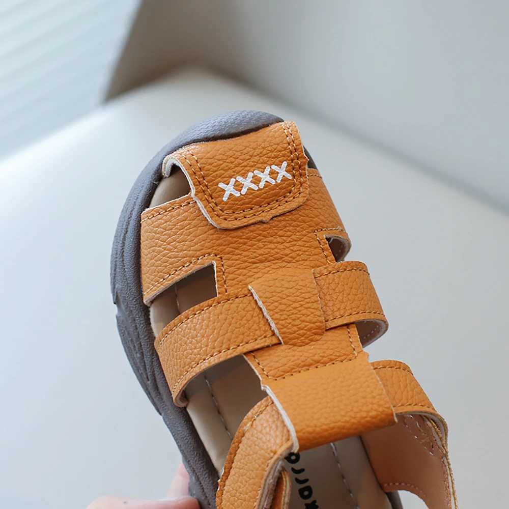 Summer Sport Sandals For Children PU Leather Vintage Boys Sandals Soft-soled Anti-slippery Kids Sandals Fashion Summer Shoes z2507087OK3