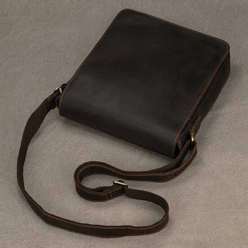 Luxury Designer High Quality Men's Shoulder Bag Genuine Leather Crossbody For Male Messenger Vintage Sling Man Bags 2024