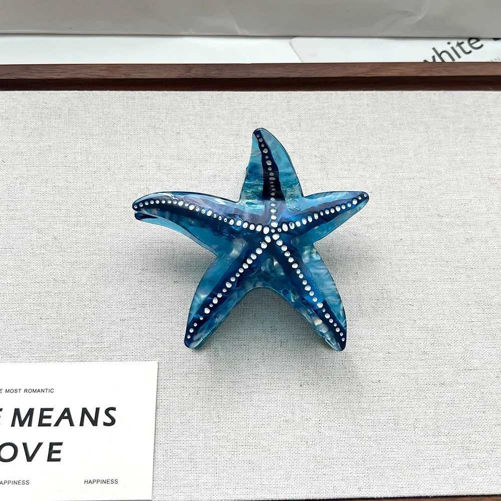 DuoShang Summer Ocean Series Starfish Hair Claw Acetate Claw Clips Spliced Starfish Crab Hair Clips for Women Hair Accessories Z250707