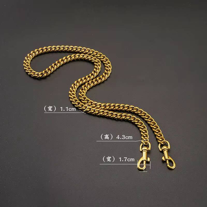 Shoulder Key Women Messenger Strap Replacement Bags Chain Gold Color Bag Parts Accessories ddmynov