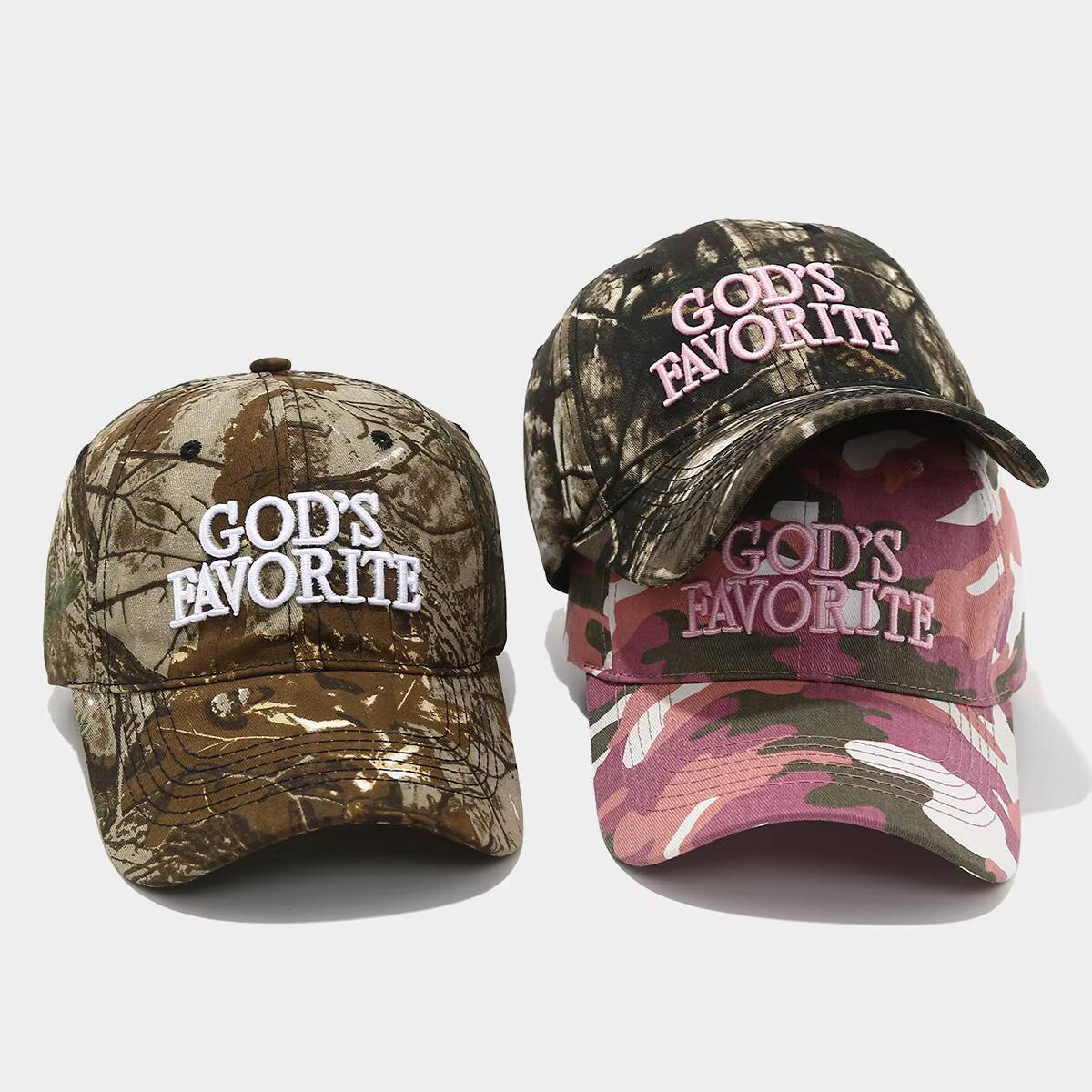 3d Embroidery Unique Retro Camo Baseball Hat Camouflage Jungle Tactics Large Circumference Sun-Shading Cap For WomenS Fashion ddmythur