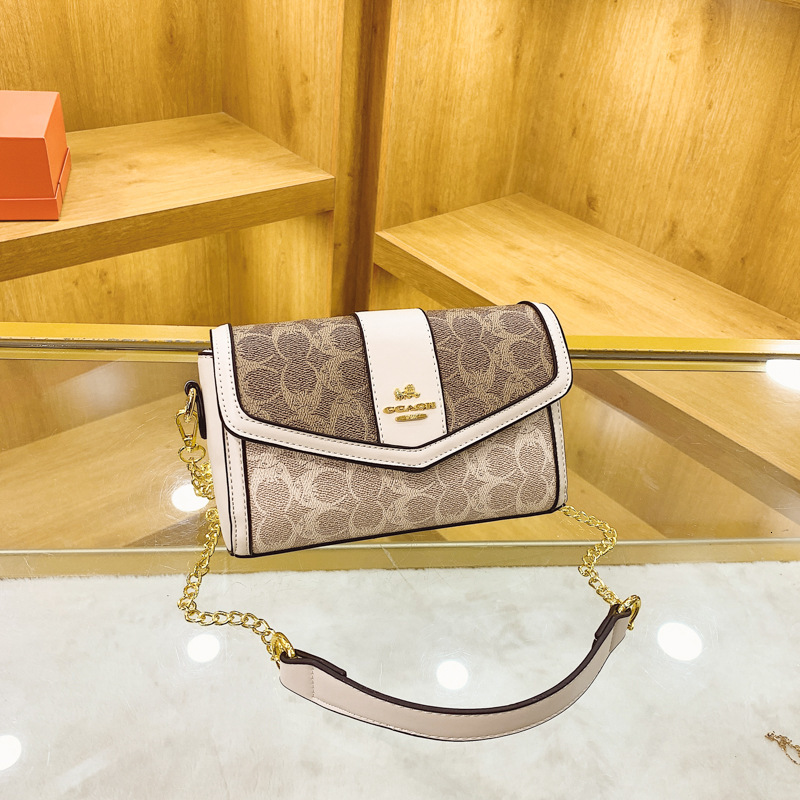 Designer High-End Feel for Women 2025 New Fashion Color-Block Small Square Elegant Versatile Shoulder Crossbody Light Luxury Women's Bag