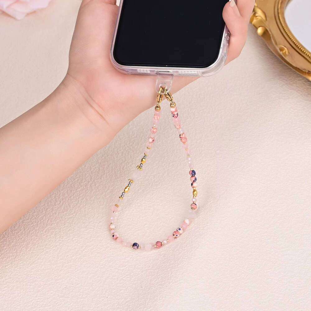 High-end Four-leaf Clover Beaded Pendant Chain Bohemian Style Friendship Phone Accessories