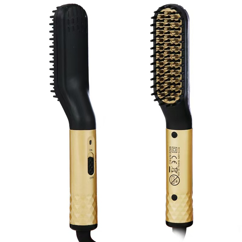 Professional Hair Comb Brush Beard Straightener Multifunctional Hair Straightening Comb Hair Curler Fast Heating Styling Tools