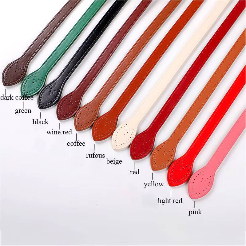 2Pcs 60cm PU Leather Handle Shoulder Strap Replacement Handbag Belt Straps For DIY Women Handmade Bag Accessories ddmynov