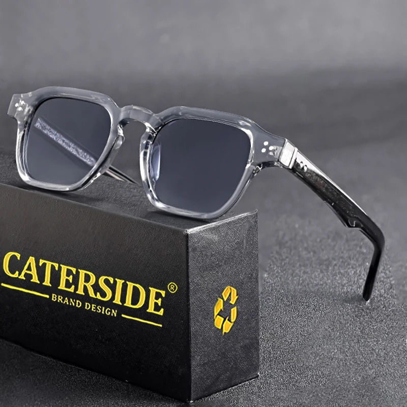 CATERSIDE Classic Square Sunglasses Men Core Insert Temple y Sun Glasses Women Travel Beach Party Festival Gifts 250707