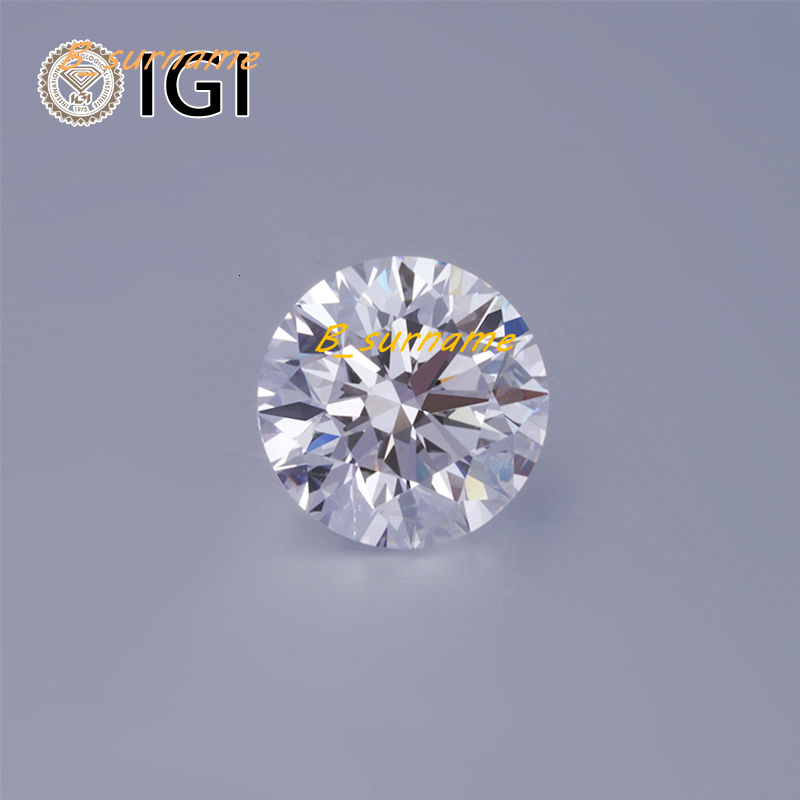 Lab Grown Diamond 0.3-0.39ct IGI Certified DE VVS1 VVS2 Round Brilliant Cut HPHT Lab Grown Diamond For Jewelry