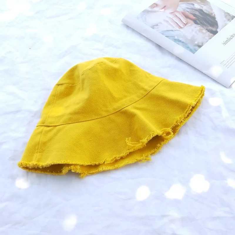 irls Hairy Fisherman Hat Summer Japanese Style Small Fresh Art Versatile Sunshade Hat Y250707