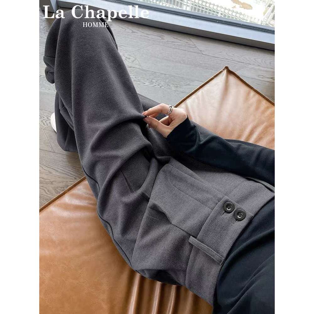 Woolen Wide-Leg Trousers For Women, Autumn And Winter New Loose Versatile High-Waist Draped Straight-Leg Casual Suit Pants B5