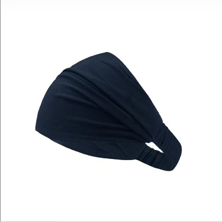 T1164 new solid color forehead protection top mercerized cotton bandage headscarf female popular single color headscarf