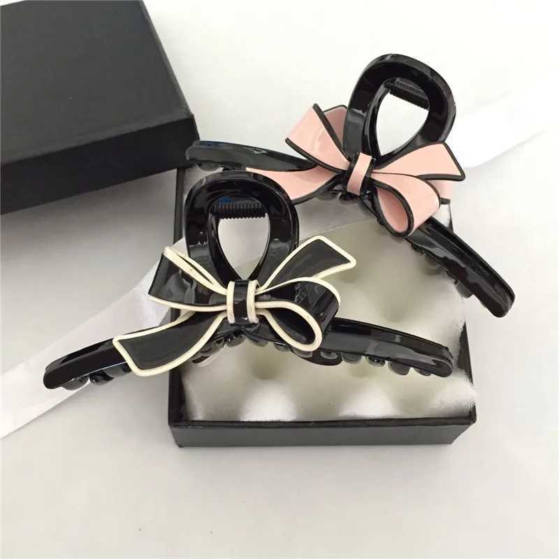 11CM Simple Casual Korean Acrylic Large Womens Hair Clip Claw Elegant Bow-knot Design Hair Accessories Ponytail Clips Headdress Z250707