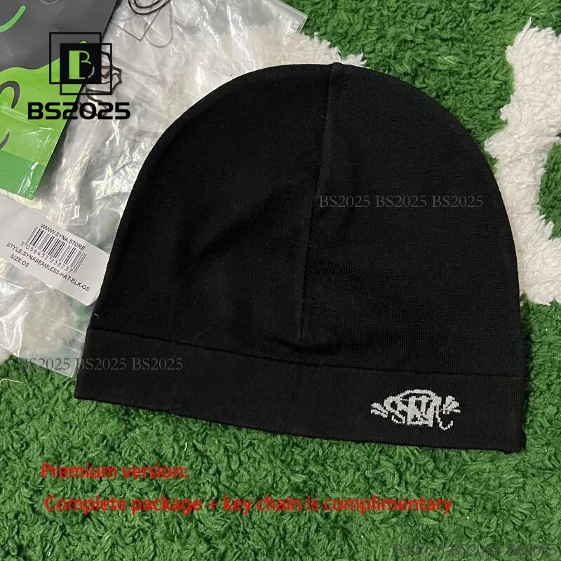 Synas World designer Hipster brand hip beanie 2025 Fashion casual trend men's and women's letter embroidered double pullover hat 014