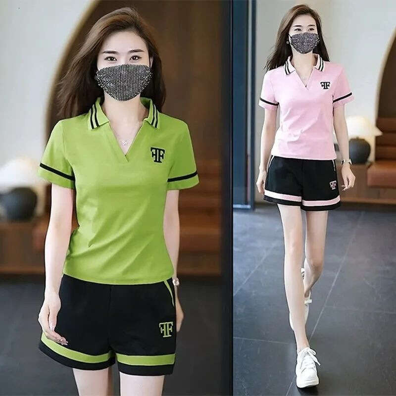 Summer New Fashion Commuting Casual Stylish Two-Piece Set For Women B5