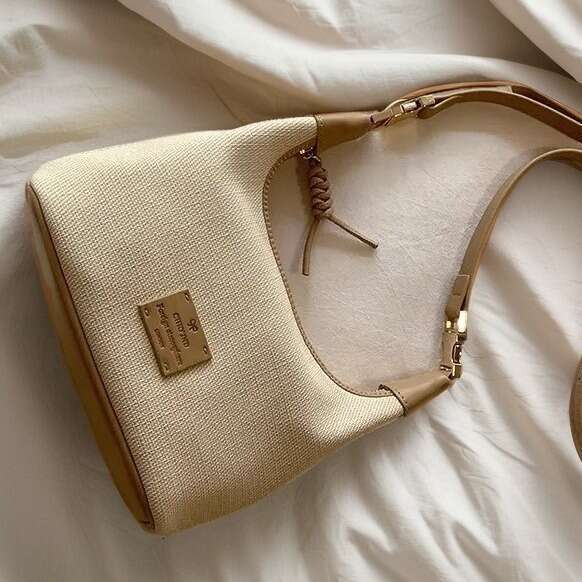 Nanfeng Chio2nd Wheat Field Gallery Handheld Tote For Women Office Canvas Miscellaneous Small Handbag Crossbody Bag