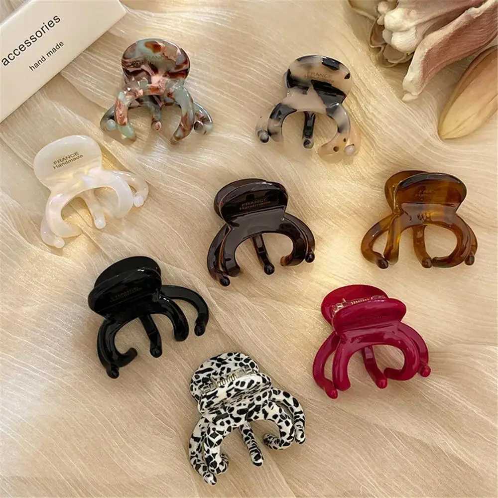 Trendy French Acetate Hair Claw Clips Retro Crab Shark Clip Elegant High Ponytail Holder Fashion Hair Accessories for Women Girl Z250707