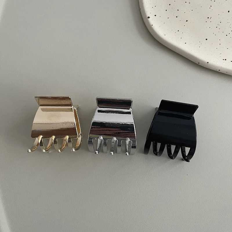 New Black Small Metal Claw Clips Headdress for Women Girls Mini Hair Clips Hairpins Barrettes Crab Clip Fashion Hair Accessories Y250707