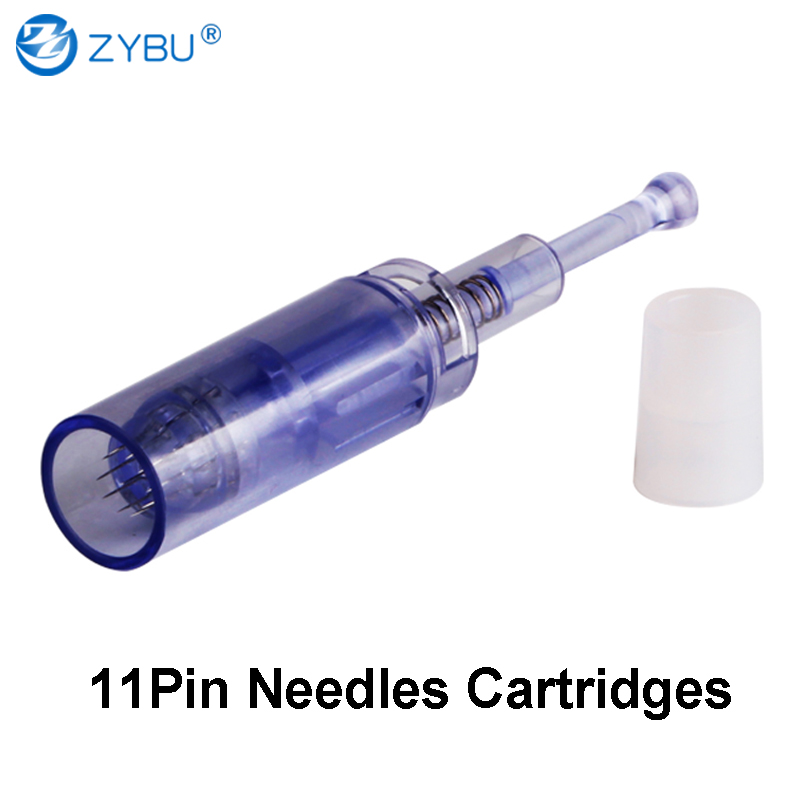 MTS Tip Needle 11pins - 50pc Replaceable Bayonet Cartridges 11 Pins for Mesotherapy Kits Dermapen Needling