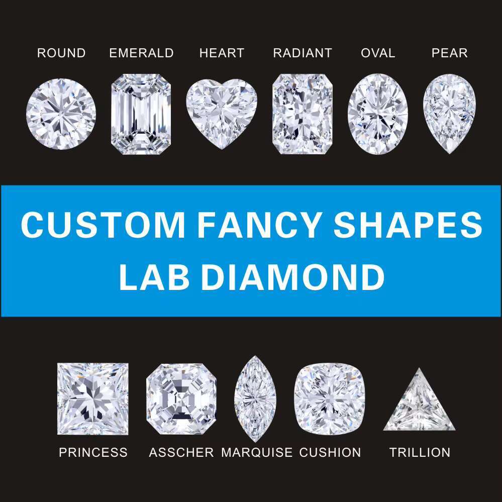 DEF 1.0CT 1.5 CT 2CT 3CT Lab Grown Diamond VS VVS Round Diamond IGI Certificate HPHT CVD Lab Diamond for Wedding Ring