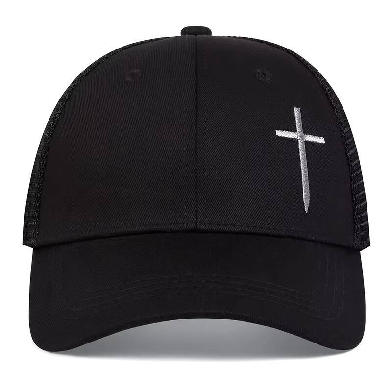 Fashion Hip Hop Baseball Mesh Cap Cross embroidery Cotton Snapback Dad Hat Adjustable Men Women Summer outdoor Sun Hats ddmythur
