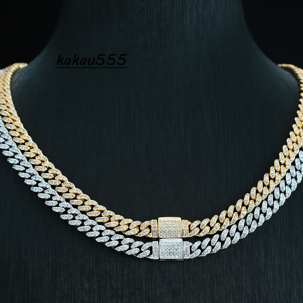 2025 Trendy Mens Hip Hop Cuban Chain Necklace Custom S925 Silver with Lab-Grown Moissanite Wholesale Jewelry