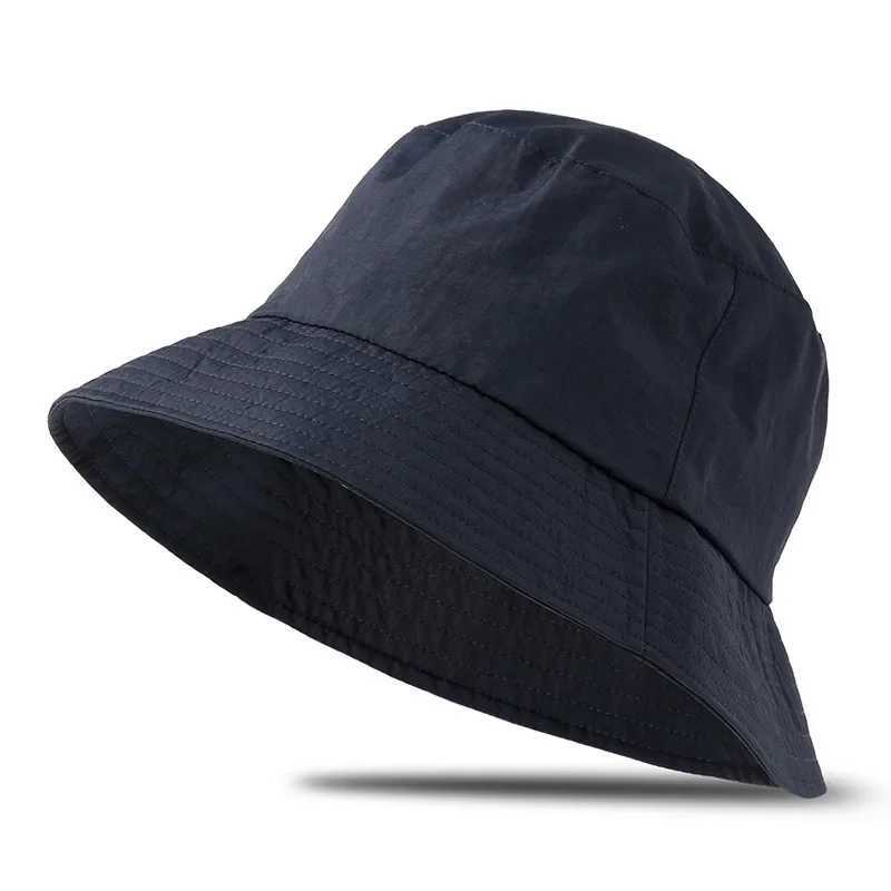 Men Large Size XXL 65cm Bucket Hats Plus Size XL 63cm Sun Hats Women Big Head Waterproof Fisherman Hat Summer Sunscreen Panama Y250707