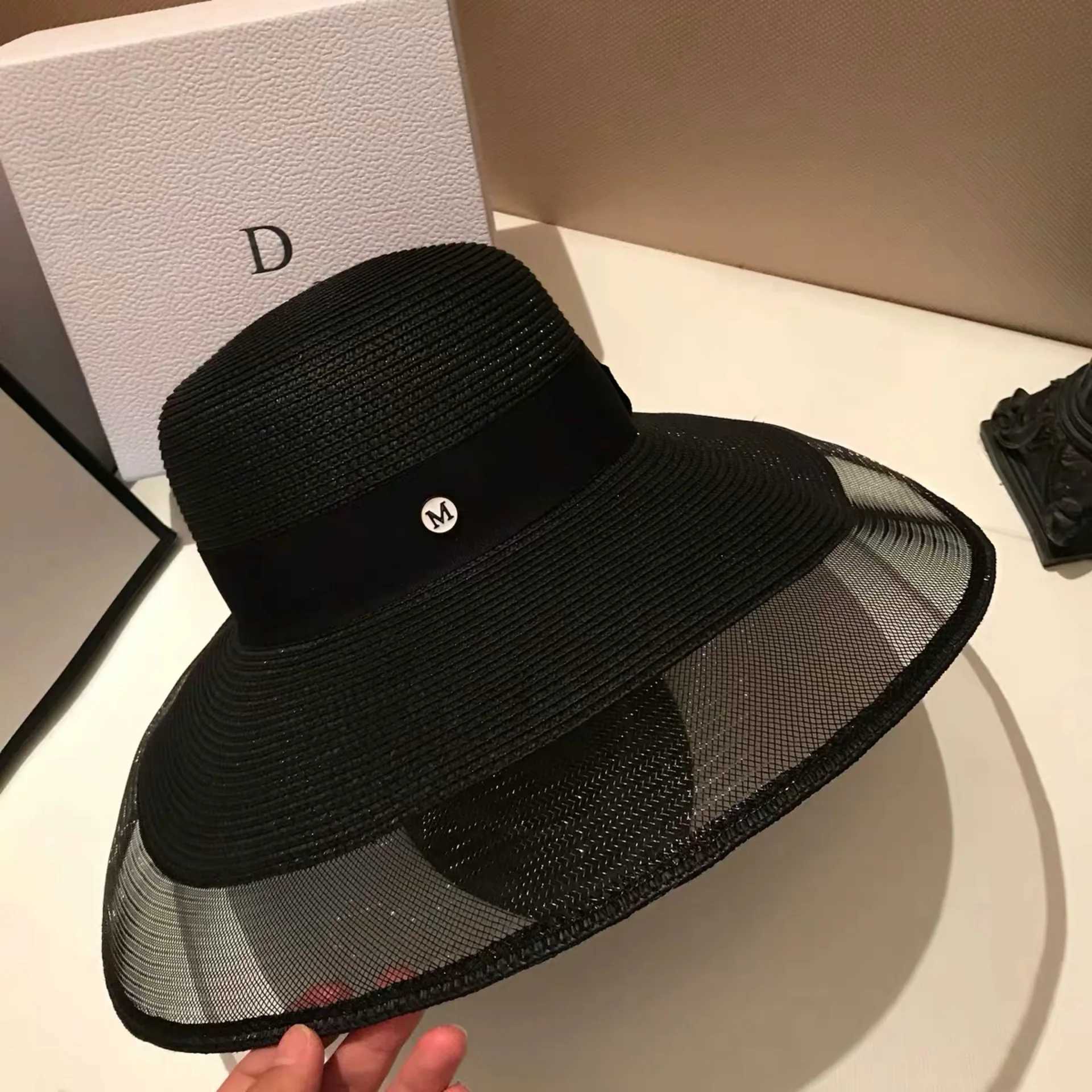 Bucket Hat Summer Hats for Women Fishing Hat Woolen Rhinestone Solid Color Bucket Hat Leisure Outdoor Beach Sun Hat Y250707