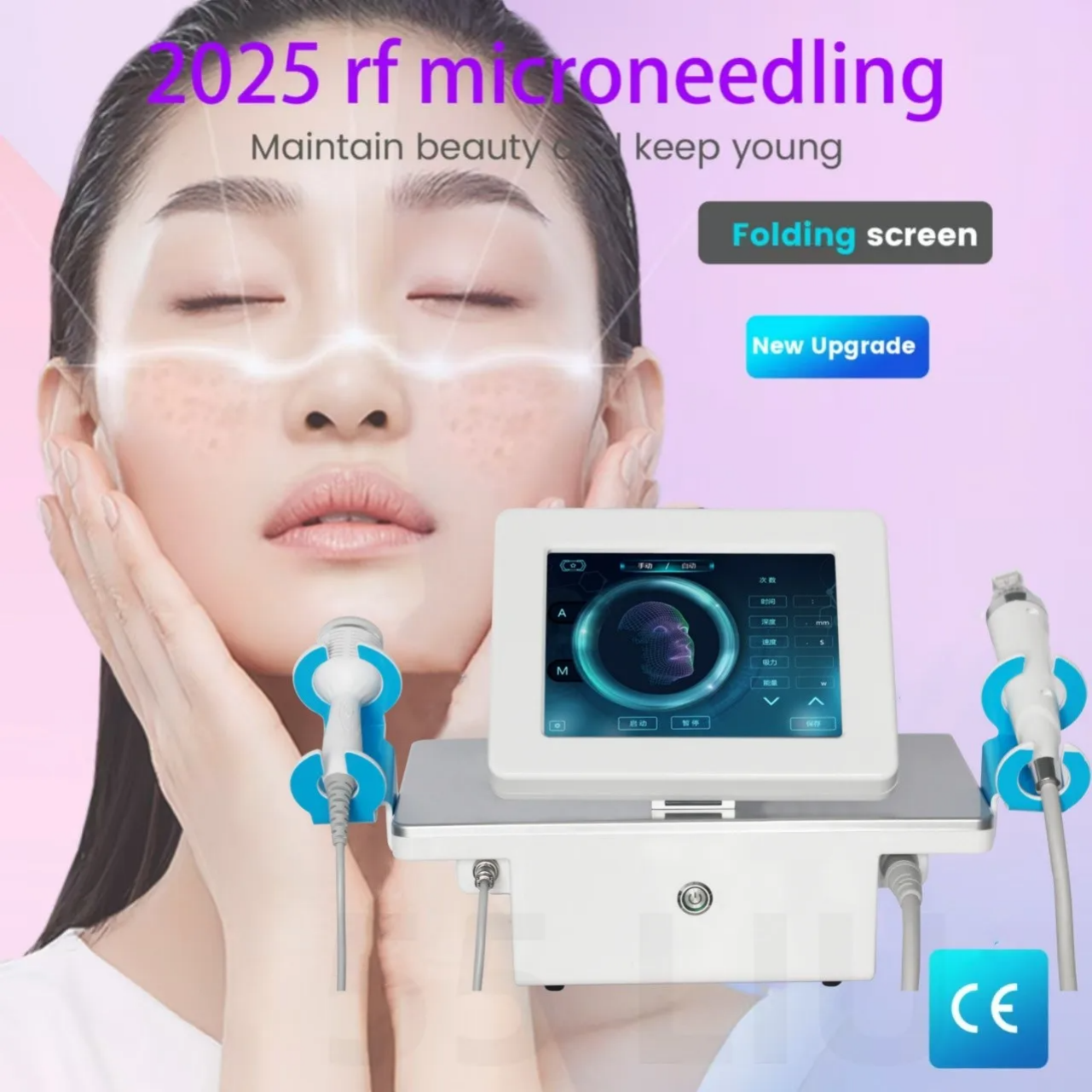 Micro Needle RF Beauty Machine for Skin Lifting Whitening and Wrinkle Treatment Skin Rejuvenation Acne Scar Treatment