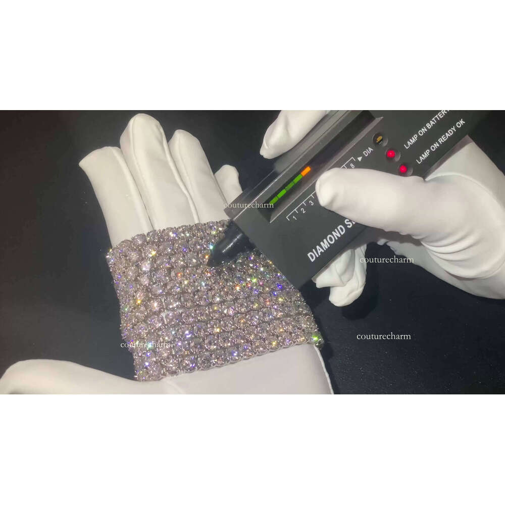 18mm Pure Sier Diaspore Tennis Necklace Tested Passed Sparkling High-end Jewelry with GRA Certificate Chain