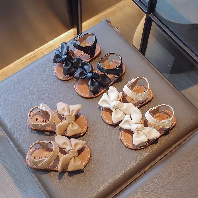 Girls Sandals Fashion Princess Classic Baby Girl Kids Summer Sandals Children Sweet Summer Shoes Soft 21-30 Hot Sale Bow-knot R250707