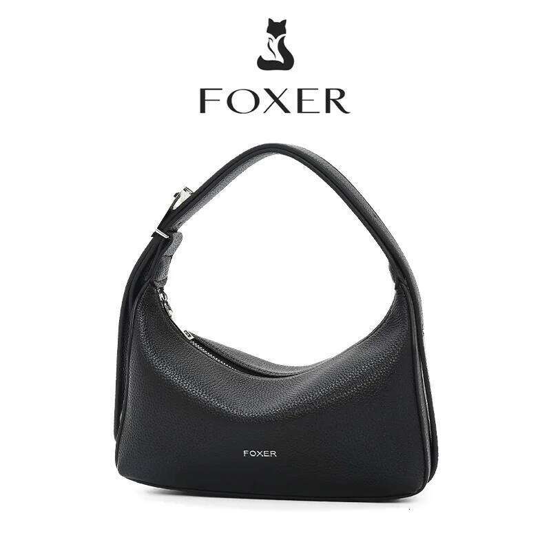 FOXER Casual Women Shoulder Underarm 2025 New Summer Hobo Female Crossbody Handbag Purse With Pillow Bag As Gift