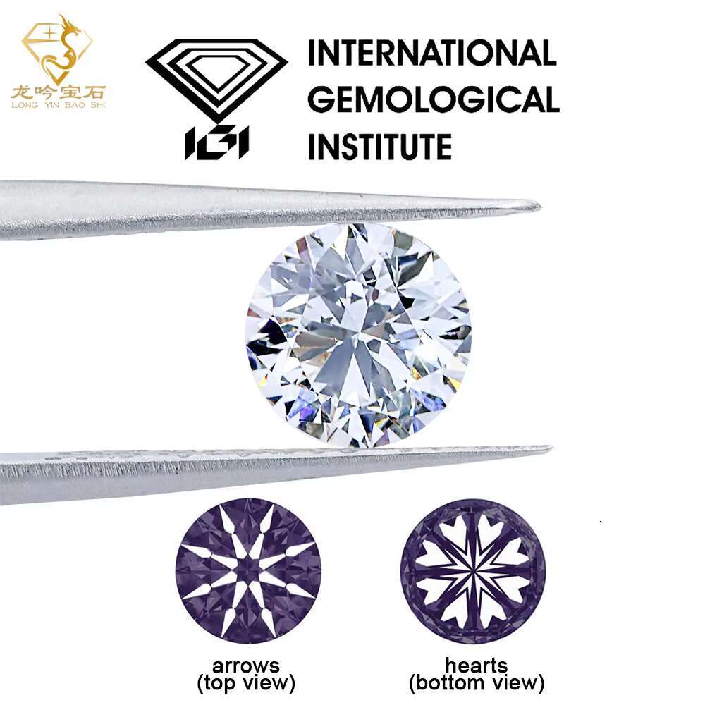DEF 1.0CT 1.5 CT 2CT 3CT Lab Grown Diamond VS VVS Round Diamond IGI Certificate HPHT CVD Lab Diamond for Wedding Ring