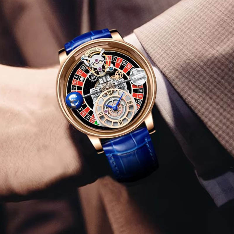 Russian Roulette Celestial Series Quartz Watch Men's Astronomical Casino Las Vegas Men's Watch