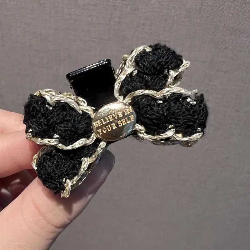 1pc Xiaoxiangfeng bow hair clip womens high-end grab clip side notch clip princess hair clip headband accessory Z250707