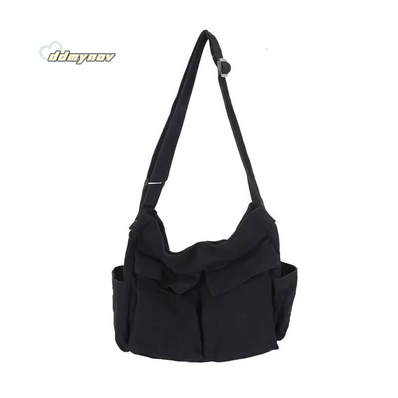 Womens School Messenger For Women Ladies Designer Handbag Solid Large Capacity Casual Canvas Shoulder Female Bags ddmynov