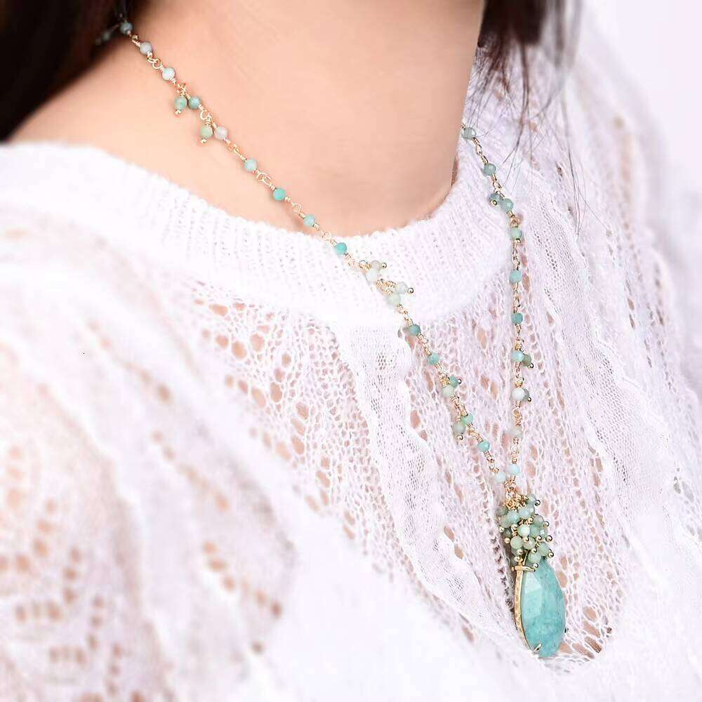 Fashion Simple Style Natural Bohemian Elegant Agate Stone Amethyst Necklace Out of Stock