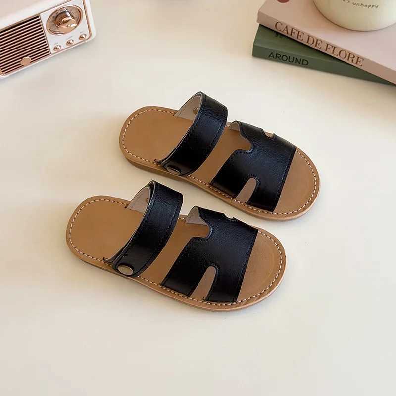 2025 Trendy Summer Candy Color Girls Sandals Childrens Soft Sole Beach Shoes Baby Shoes Girl Solid Casual Princess Shoes R250707