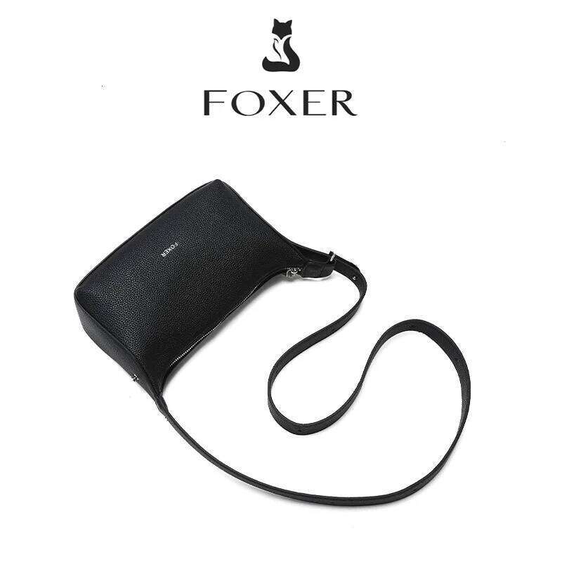 FOXER Casual Women Shoulder Underarm 2025 New Summer Hobo Female Crossbody Handbag Purse With Pillow Bag As Gift