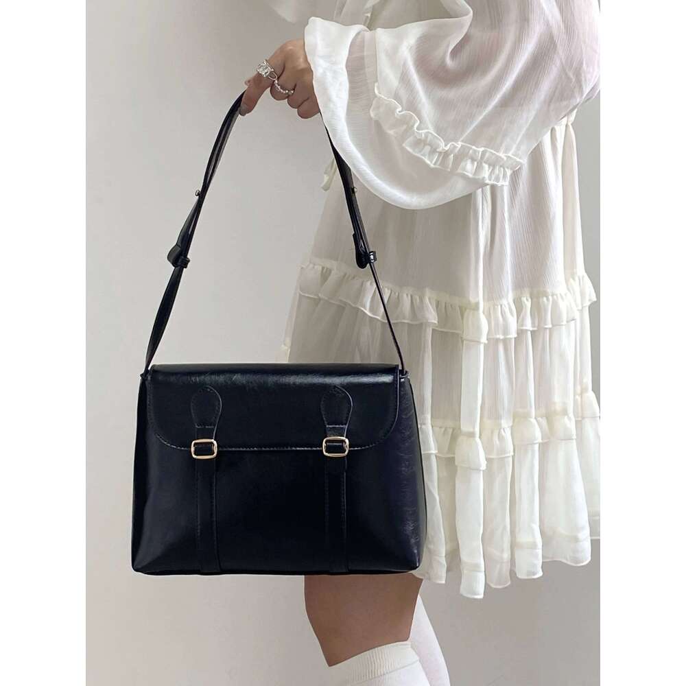 Vintage Women's Shoulder Large Capacity Ladies Tote Purse Handbags Pu Leather Female Messenger Bags College Girls Book Bag