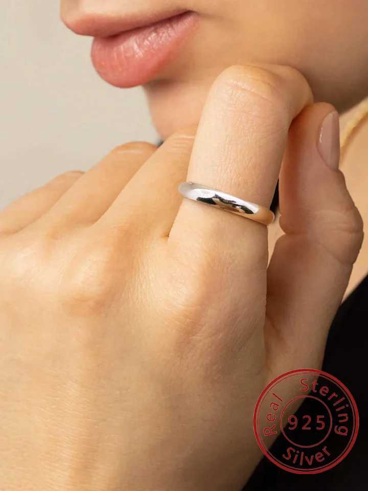 925 Sterling Silver Zircon 3mm Circular Aperture Fashionable Ring For Women Engagement Wedding Luxury High Quality Fine Jewelry XJ250707