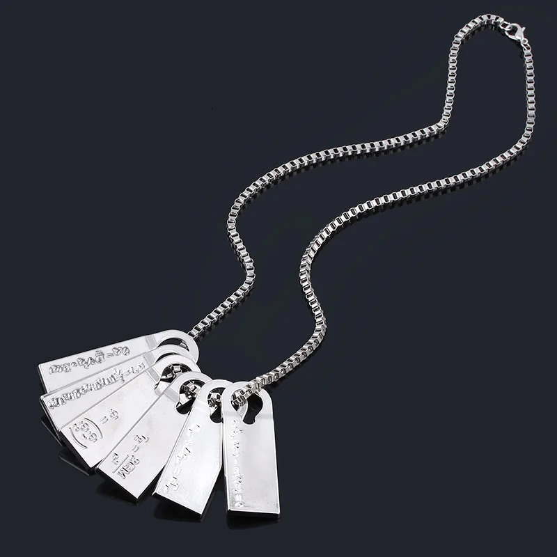 Game Death Stranding Sam Necklace Cosplay Norman Reedus Fomulas Metal Pendants Long Chain Men Jewelry Collect Gift 250704